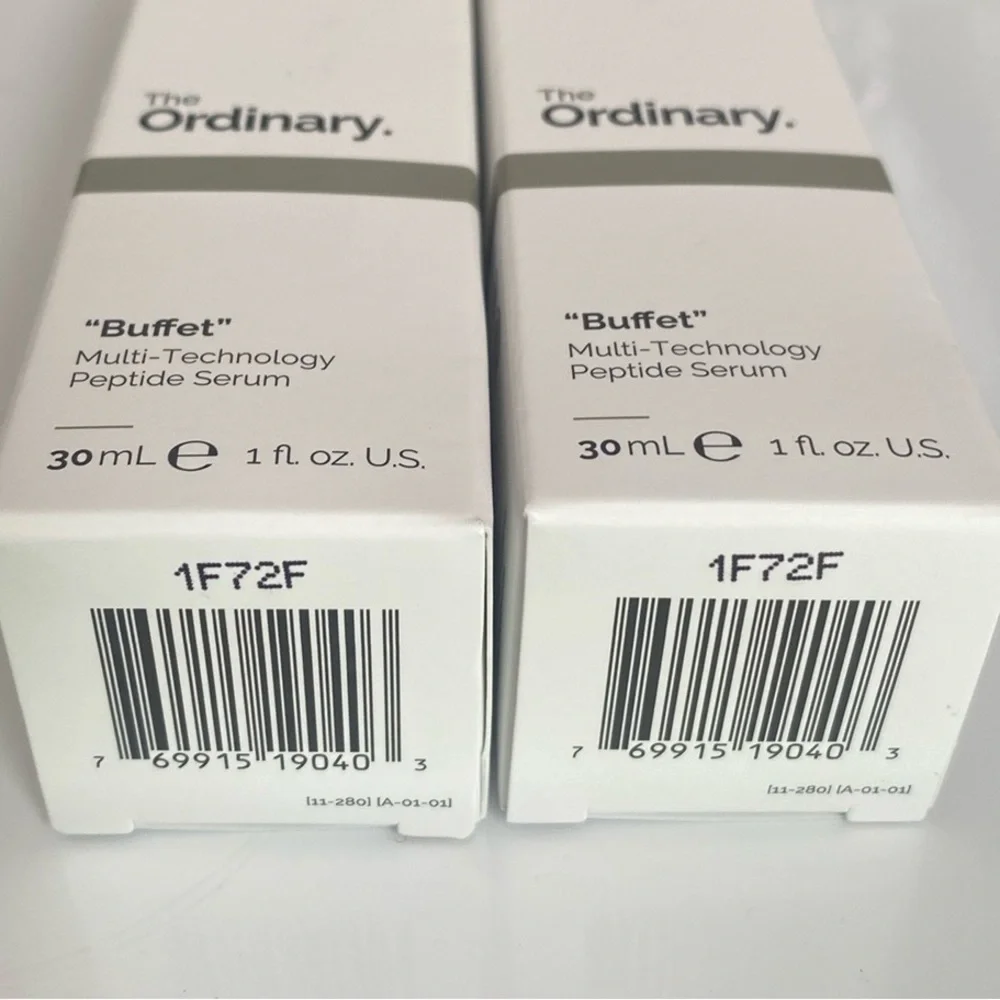 X2 The Ordinary 'Buffet' Multi-Technology Peptide Serum, 30ml‎ , New in Box